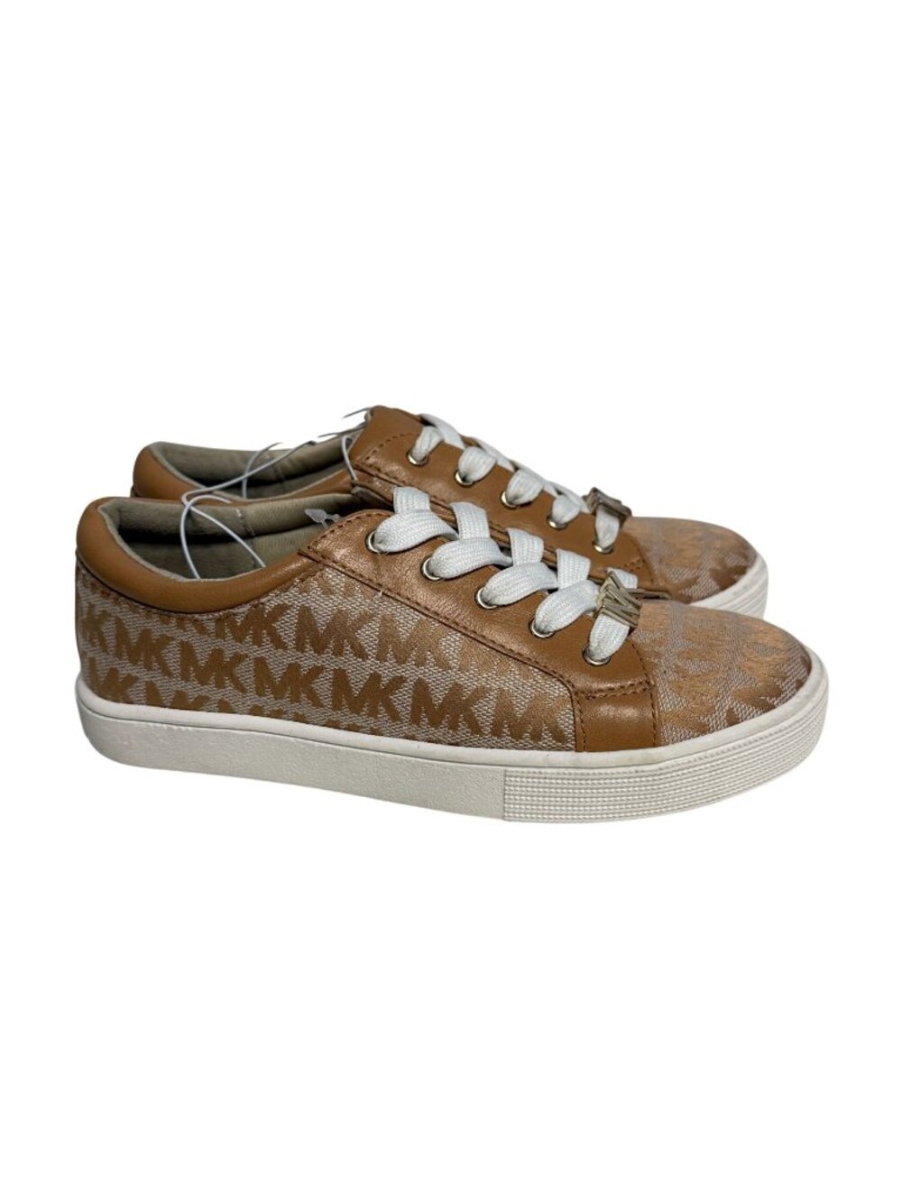 Michael Kors Big Kids Size 1 Sneakers Shoes Laceup MK Logo NWOT